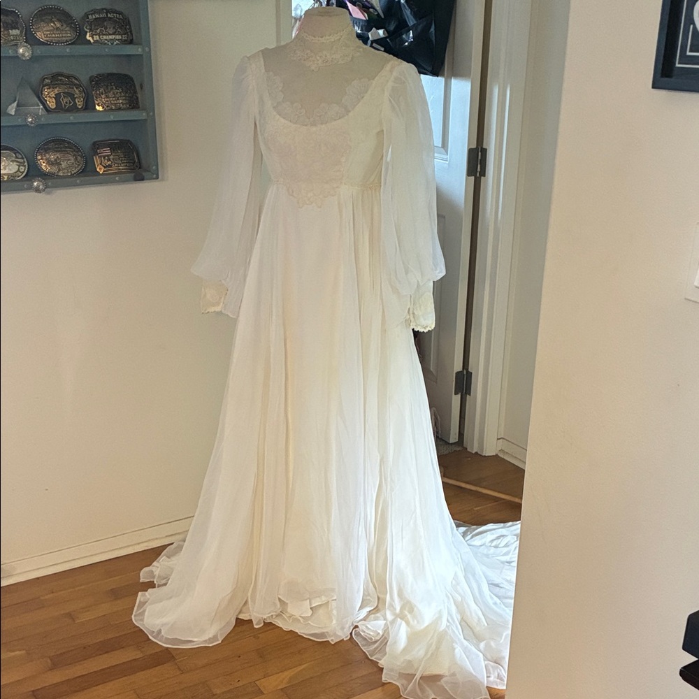 Alfred Angelo Ivory Lace Bridal Gown